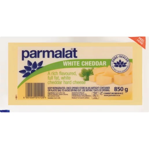 Parmalat Cheese Cheddar White 850Gr