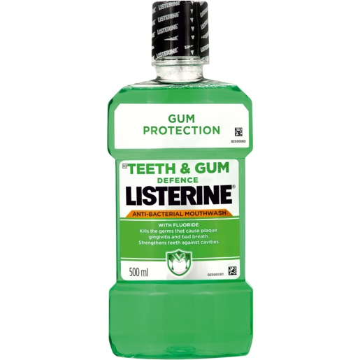 Listerine Mouth Wash Teeth Gum Defense