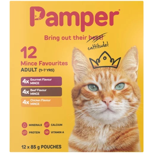 Pamper Cat Food Wet Fine Cut Gravy S