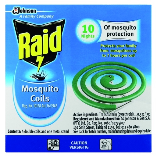 Raid Insect Coils Mosquitos S