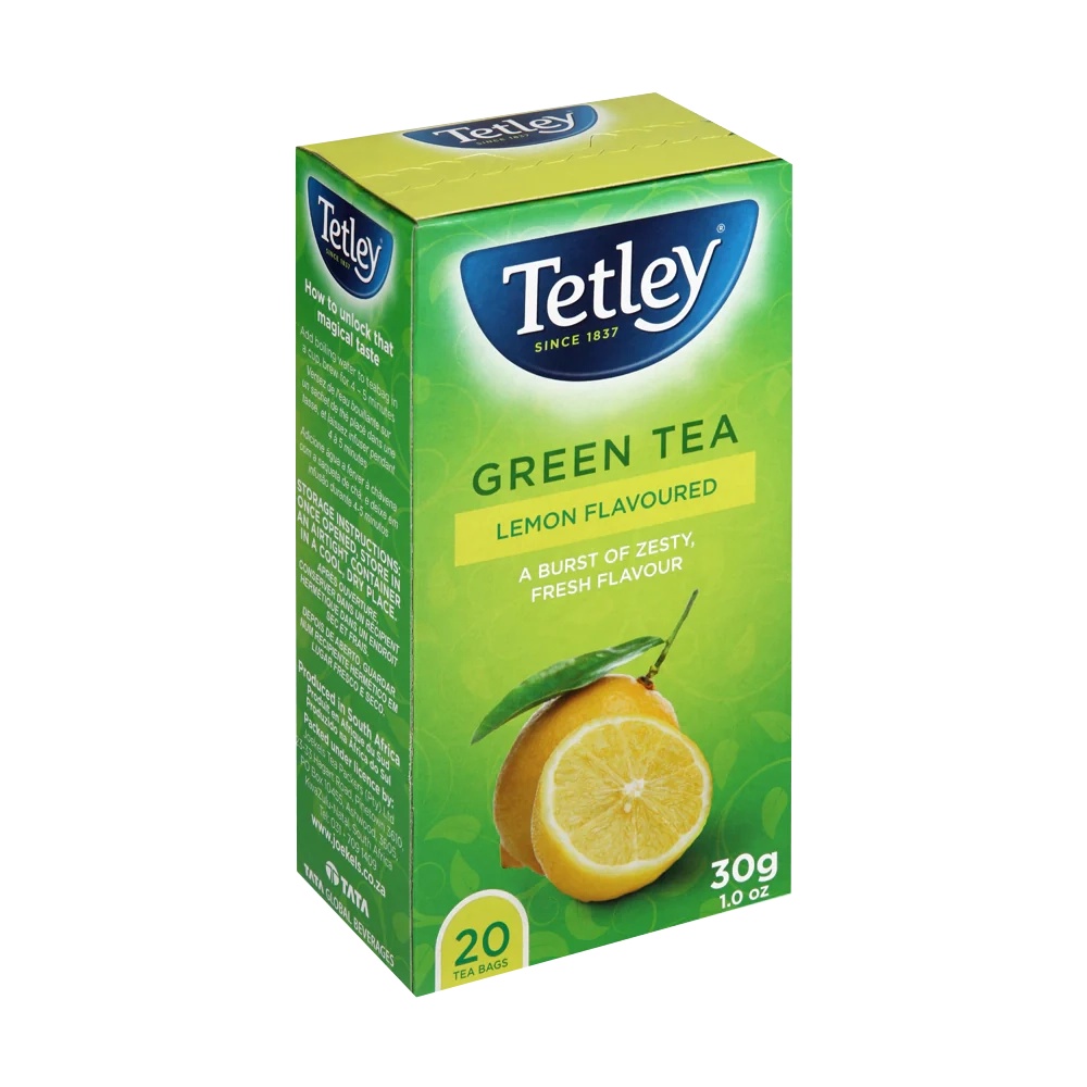 Tetleys Tea Bags Pure Green Lemon S