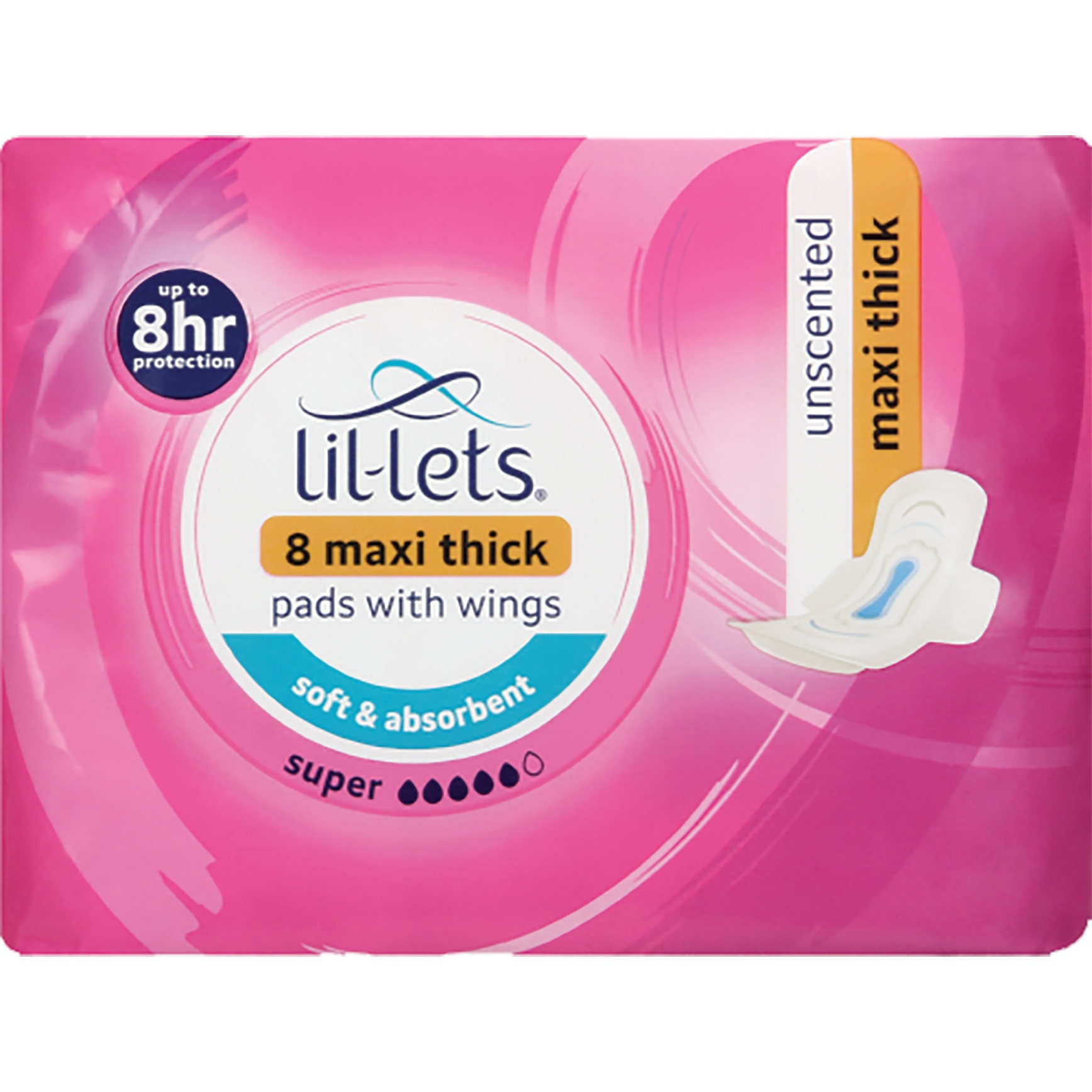Lil Lets Pads Maxi Spr Unscent
