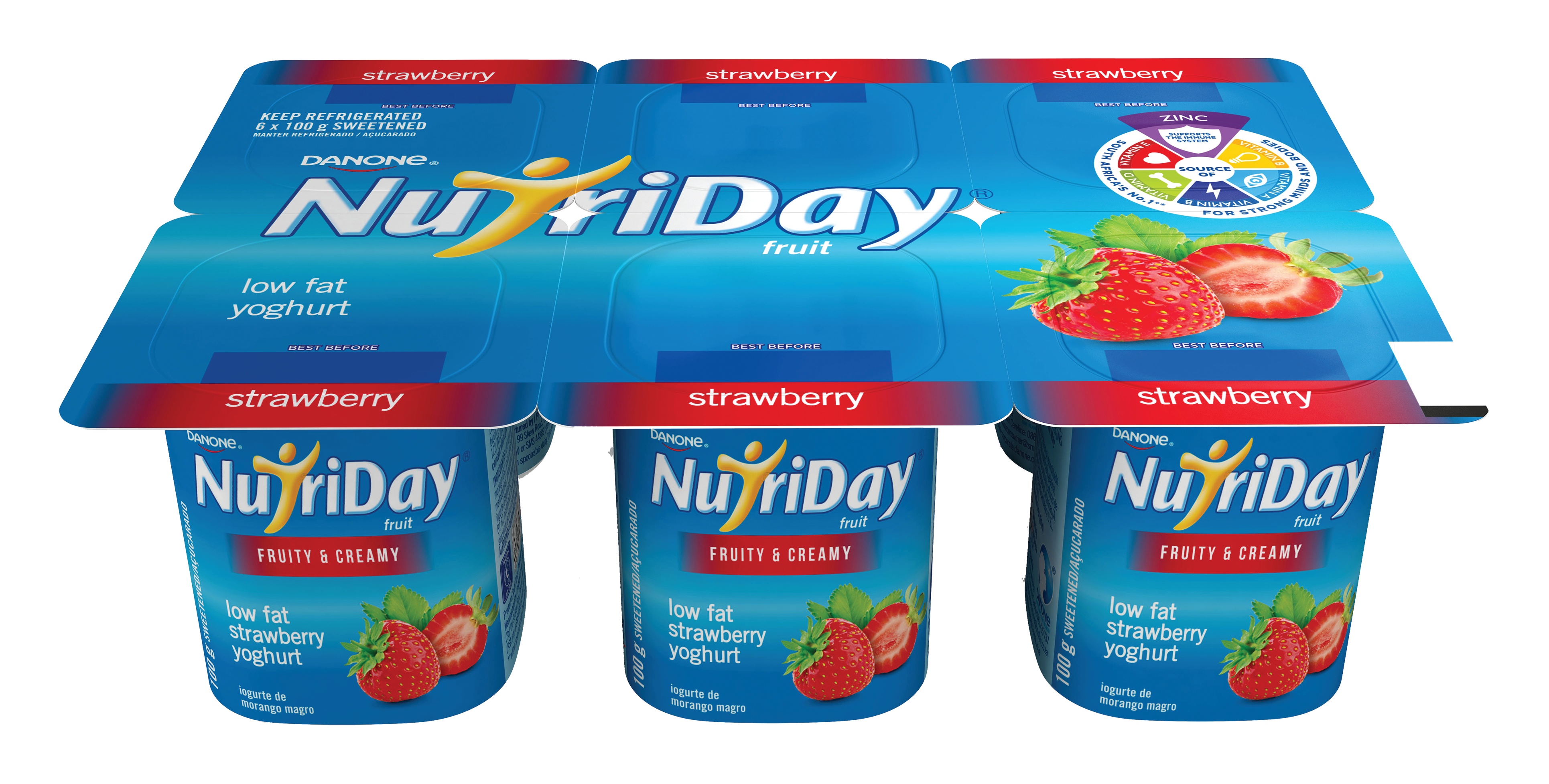 Nutriday Yog Dairy Smooth Mixed FruitStrawberryBanana S